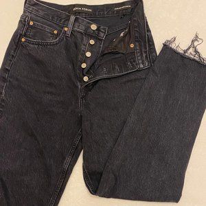 DENIM FORUM THE BF HIGH RISE LOOSE 28L SIZE 25